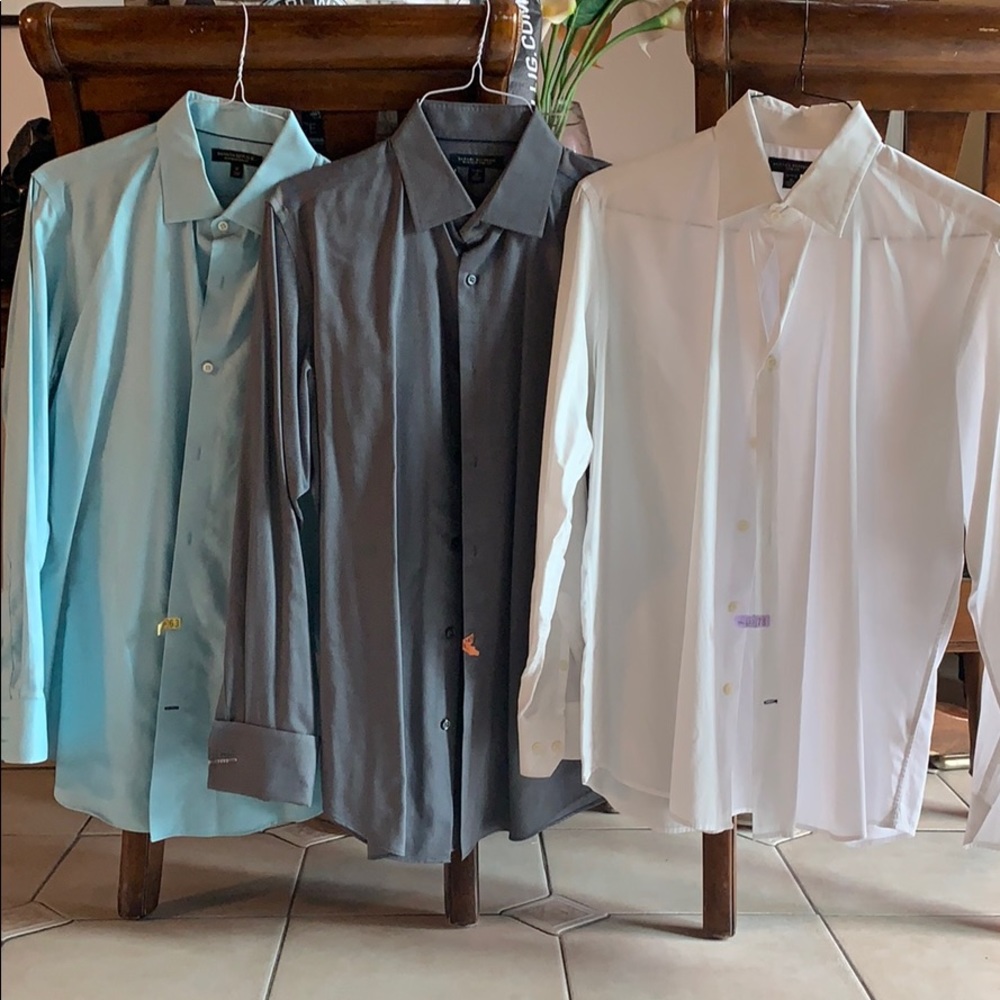 3 banana republic men’s button down dress shirts